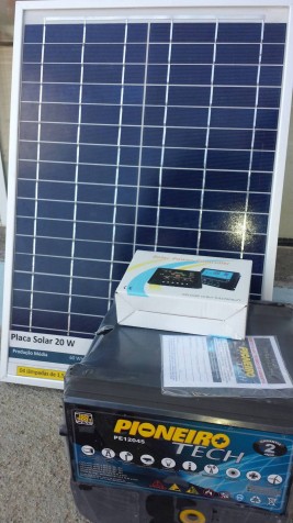Kit Solar Portátil Off Grid 20W. Sistema autônomo de Energia.