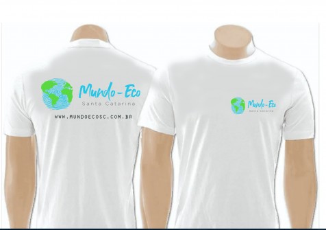 Combo Mundo Eco SC caneca e camiseta  de algodÃ£o.